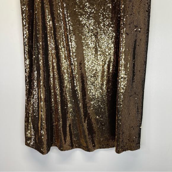 MICHAEL Michael Kors Sequin A-Line Midi skirt gold - M - Picture 9 of 11